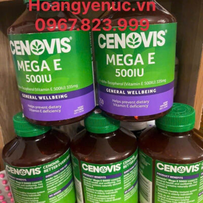 Viên bổ sung Vitamin E  hàm lượng cao Cenovis Mega E 500IU 250 viên
