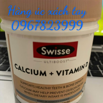Viên Uống Bổ Sung Canxi Swisse Calcium + Vitamin D Của Úc, Hộp 150 Viên