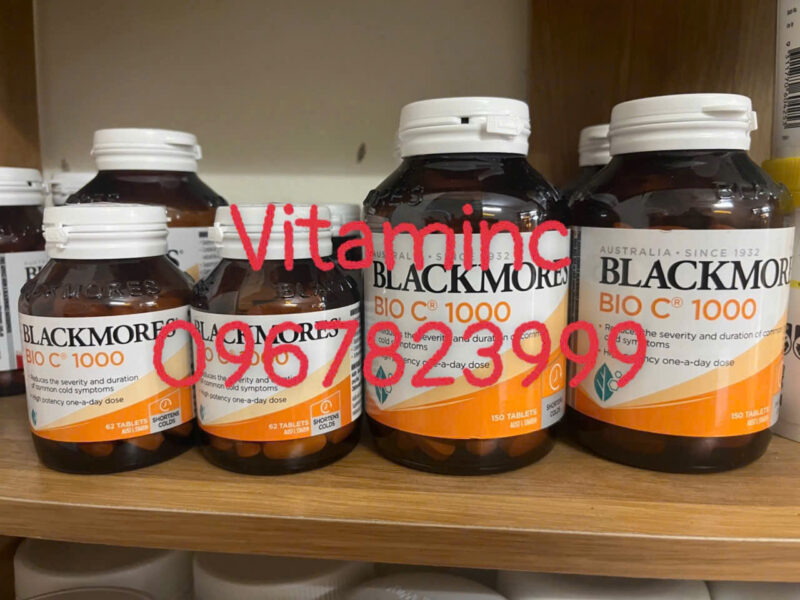 Viên Uống Hỗ Trợ Nâng Cao Sức Khỏe, Tăng Cường Hệ Miễn Dịch Và Làm Đẹp Da - Blackmores Bio C 1000mg - 62