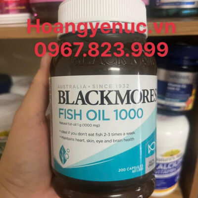 Dầu cá Omega3 Blackmores Fish Oil 1000mg 200 viên