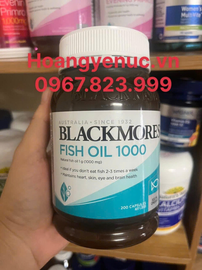 Dầu cá Omega3 Blackmores Fish Oil 1000mg 200 viên