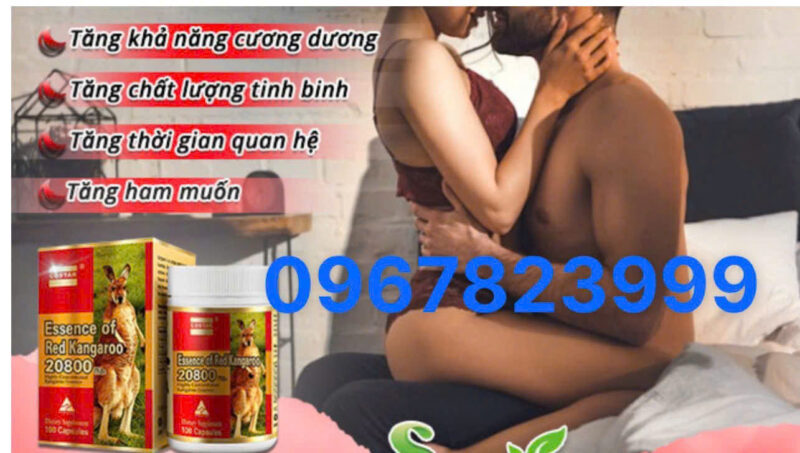 VIÊN UỐNG HỖ TRỢ SINH LÝ NAM GIỚI COSTAR ESSENCE OF RED KANGAROO 100 viên