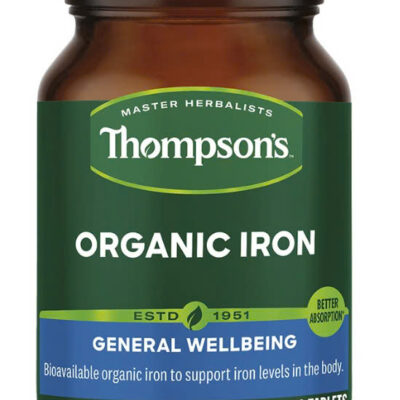 Viên sắt hữu cơ Thompson’s Organic Iron 30 viên của Úc