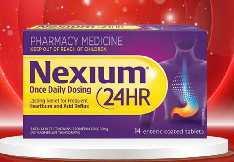 Viên uống cắt cơn đau dạ dày, ợ nóng Nexium 24hr 14 Capsules 